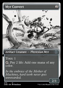 MTG ■無/英語版■《マイアの改宗者/Myr Convert》★コンプリートFOIL★ ファイレクシア：完全なる統一 ONE