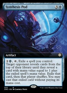 MTG ■青/英語版■ 《統合の殻/Synthesis Pod》★拡張アートFOIL★ ファイレクシア：完全なる統一 統率者 ONC