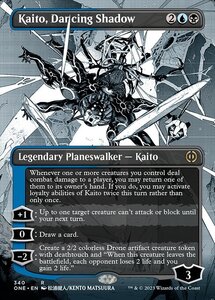 MTG ■金/英語版■《踊る影、魁渡/Kaito, Dancing Shadow》▲ショーケース▲ ファイレクシア：完全なる統一 ONE