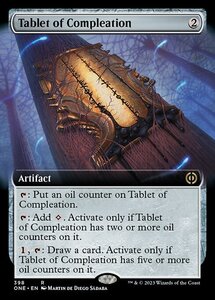 MTG ■無/英語版■《完成化のタブレット/Tablet of Compleation》▲拡張アート▲ ファイレクシア：完全なる統一 ONE