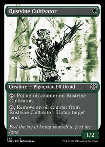 MTG ■緑/英語版■《錆蔦の培養者/Rustvine Cultivator》▲ショーケース▲ ファイレクシア：完全なる統一 ONE