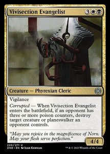 MTG ■金/英語版■ 《生体解剖の福音者/Vivisection Evangelist》★FOIL★ ファイレクシア：完全なる統一 ONE