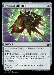 MTG ■無/英語版■ 《ドロスの頭蓋爆弾/Dross Skullbomb》★FOIL★ ファイレクシア：完全なる統一 ONE