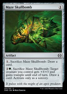 MTG ■無/英語版■ 《迷宮の頭蓋爆弾/Maze Skullbomb》★FOIL★ ファイレクシア：完全なる統一 ONE