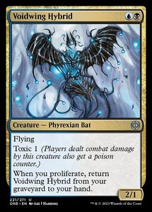 MTG ■金/英語版■ 《虚空翼の混種/Voidwing Hybrid》★FOIL★ ファイレクシア：完全なる統一 ONE