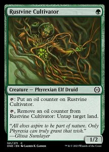 MTG ■緑/英語版■ 《錆蔦の培養者/Rustvine Cultivator》★FOIL★ ファイレクシア：完全なる統一 ONE