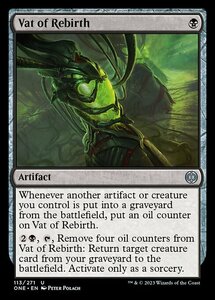 MTG ■黒/英語版■ 《再誕槽/Vat of Rebirth》★FOIL★ ファイレクシア：完全なる統一 ONE