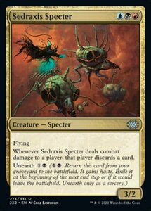 MTG ■金/英語版■ 《セドラクシスの死霊/Sedraxis Specter》★FOIL★ ダブルマスターズ2022 2X2