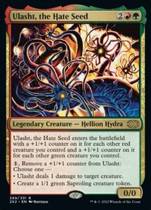 MTG ■金/英語版■ 《憎悪の種、ウラシュト/Ulasht, the Hate Seed》★FOIL★ ダブルマスターズ2022 2X2