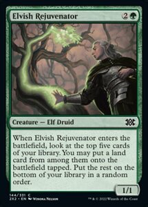 MTG ■緑/英語版■ 《エルフの再生者/Elvish Rejuvenator》★FOIL★ ダブルマスターズ2022 2X2