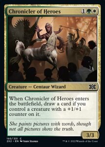 MTG ■金/英語版■ 《英雄の記録者/Chronicler of Heroes》★FOIL★ ダブルマスターズ2022 2X2