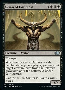 MTG ■黒/英語版■ 《闇の末裔/Scion of Darkness》★FOIL★ ダブルマスターズ2022 2X2