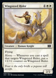 MTG ■白/英語版■ 《天馬の乗り手/Wingsteed Rider》★FOIL★ ダブルマスターズ2022 2X2