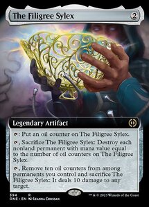 MTG ■無/英語版■《金線の酒杯/The Filigree Sylex》▲拡張アート▲ ファイレクシア：完全なる統一 ONE