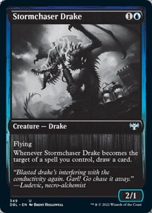 MTG ■青/英語版■ 《嵐追いのドレイク/Stormchaser Drake》イニストラード:ダブルフューチャー DBL