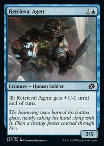 MTG ■青/英語版■ 《回収任務の工作員/Retrieval Agent》★FOIL★ 兄弟戦争 BRO