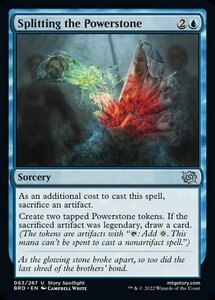 MTG ■青/英語版■ 《パワーストーンの分割/Splitting the Powerstone》★FOIL★ 兄弟戦争 BRO