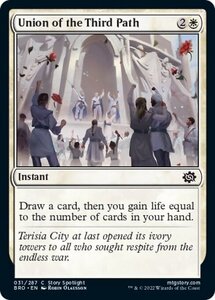 MTG ■白/英語版■ 《第三の道の機構/Union of the Third Path》★FOIL★ 兄弟戦争 BRO