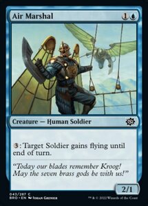 MTG ■青/英語版■ 《空挺司令官/Air Marshal》★FOIL★ 兄弟戦争 BRO