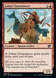 MTG ■赤/英語版■ 《ファラジの鎖舞士/Fallaji Chaindancer》★FOIL★ 兄弟戦争 BRO