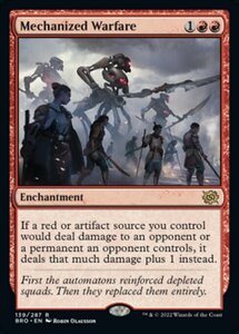 MTG ■赤/英語版■ 《機械化戦/Mechanized Warfare》★FOIL★ 兄弟戦争 BRO