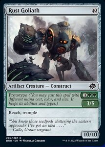 MTG ■無/英語版■ 《錆ゴライアス/Rust Goliath》★FOIL★ 兄弟戦争 BRO