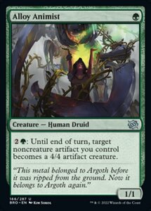 MTG ■緑/英語版■ 《合金の精霊信者/Alloy Animist》★FOIL★ 兄弟戦争 BRO