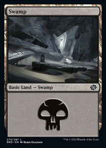 MTG ■土地/英語版■ 《沼/Swamp》★FOIL★ 兄弟戦争 BRO