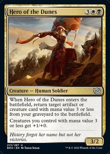 MTG ■金/英語版■ 《砂丘の英雄/Hero of the Dunes》★FOIL★ 兄弟戦争 BRO