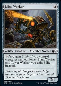 MTG ■無/英語版■ 《鉱山の作業員/Mine Worker》★FOIL★ 兄弟戦争 BRO