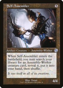 MTG ■無/英語版■ 《自己組立機械/Self-Assembler》★旧枠FOIL★ 兄弟戦争 BRO