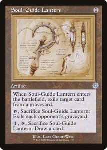 MTG ■無/英語版■ 《魂標ランタン/Soul-Guide Lantern》▲旧枠設計図▲ 兄弟戦争 BRO 兄弟戦争 BRO