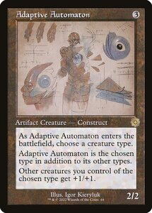 MTG ■無/英語版■ 《順応する自動機械/Adaptive Automaton》▲旧枠設計図▲ 兄弟戦争 BRO 兄弟戦争 BRO