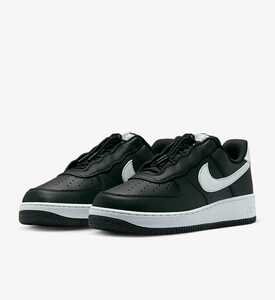 NIKE AIR FORCE1'07 LV8 US8.5 26.5cm DZ5070-010 HANGUL DAY BLACK WHITE 画像２:付属の換え紐に交換、タンプレートは外してサンプル撮影