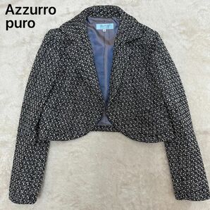 Azzurro puro アズーロプーロ UNDICI-NOVE ウンディッチ・ノーベ テーラード ツイード ジャケット 40