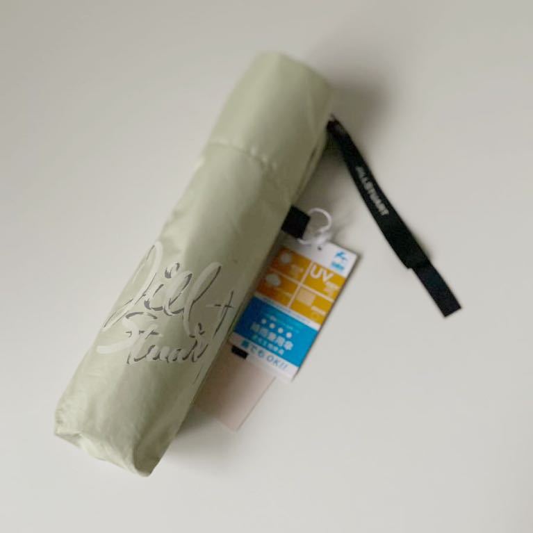 ジル スチュアート》メッセージ箔押し ボタニカル柄 長傘 雨傘 8本骨