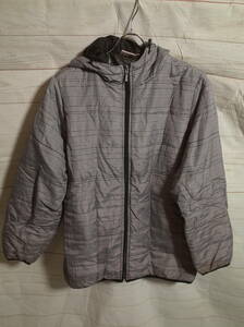  lady's pg76 kaepake-pa check pattern cotton inside Parker jacket L grey series 