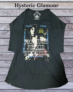 【HYSTERIC GLAMOUR】JOHNNY THUNDERS 七分袖 Tシャツ ミニワンピ ジョニーサンダース チュニック 