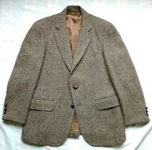 日本人向けサイズ★90s★90's★90年代★HARRIS TWEED★ハリスツイード★ツイードウール★ブレザー★米国製★(M〜L)_画像1