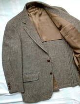 日本人向けサイズ★90s★90's★90年代★HARRIS TWEED★ハリスツイード★ツイードウール★ブレザー★米国製★(M〜L)_画像5