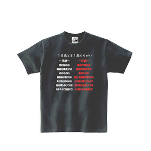 【パロディ黒S】5oz18と81の違いTシャツ面白いおもしろうけるネタプレゼント送料無料・新品