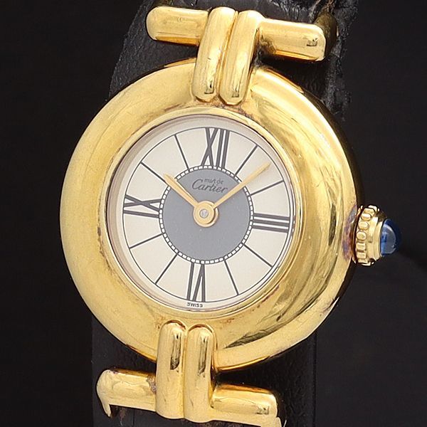 稼働! Cartier カルティエ マストコリゼ ヴェルメイユ レディース