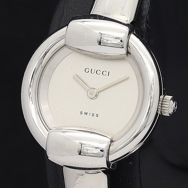 腕時計(アナログ)GUCCI グッチ 1400L レディース 腕時計 稼働中 シェル