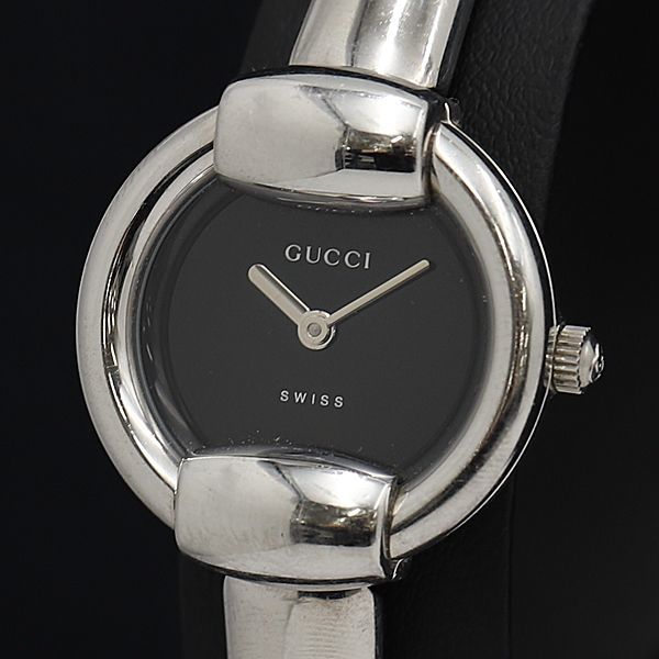 腕時計(アナログ)GUCCI グッチ 1400L レディース 腕時計 稼働中 シェル