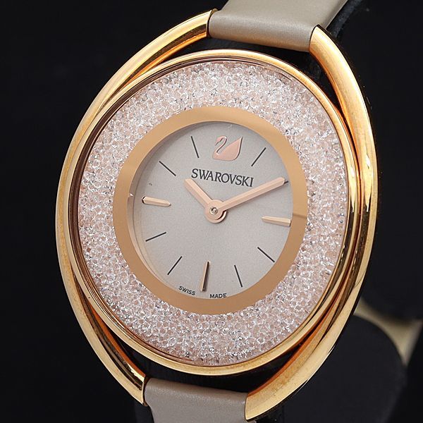 送料込】 美品!SWAROVDKI レディース 腕時計 009 腕時計(アナログ