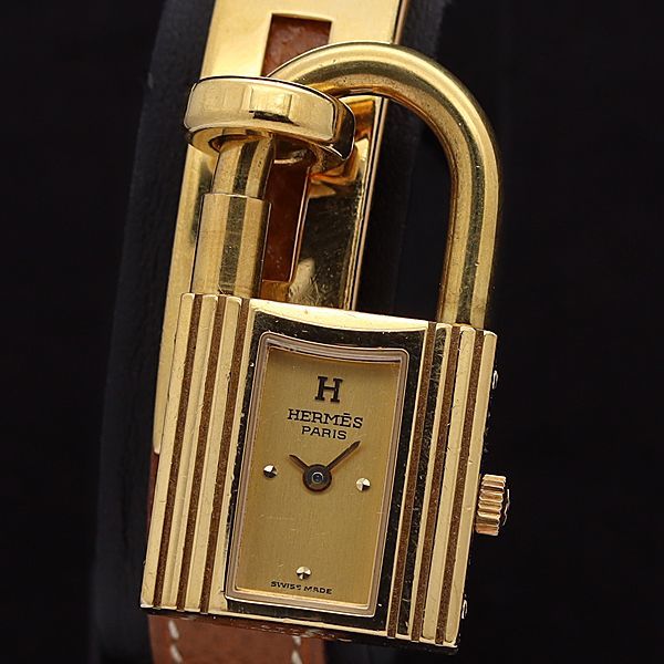 売上実績NO.1 WBC優勝割引中!【HERMES】時計☆ケリー☆ゴールド