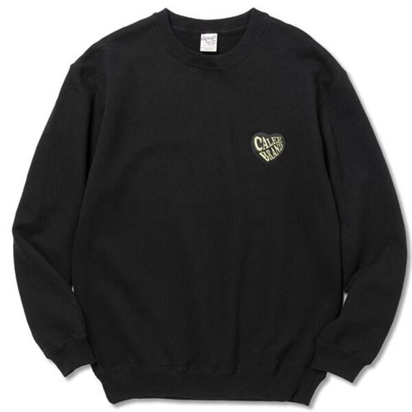 CLB EMBROIDERY CREW NECK SWEAT BLACK クルーネックスウェット