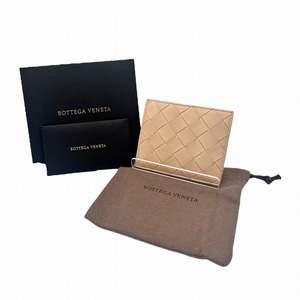 BOTTEGA VENETA ボッテガヴェネタ イントレチャート カードケース 未使用品 ベージュ パスケース【中古】