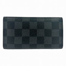 LOUIS VUITTON ルイ ヴィトン N63139 ポルトクレヴォワテュール キーケース エベヌ 黒 キーリング ダミエ 【中古】_画像2