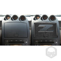 03-09 日産 フェアレディ Z33 350Z ナビゲータカバー カーボン_画像1